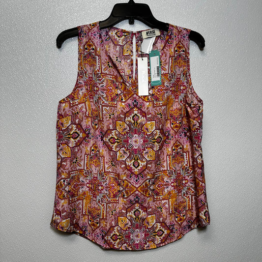 Print Top Sleeveless Clothes Mentor, Size M