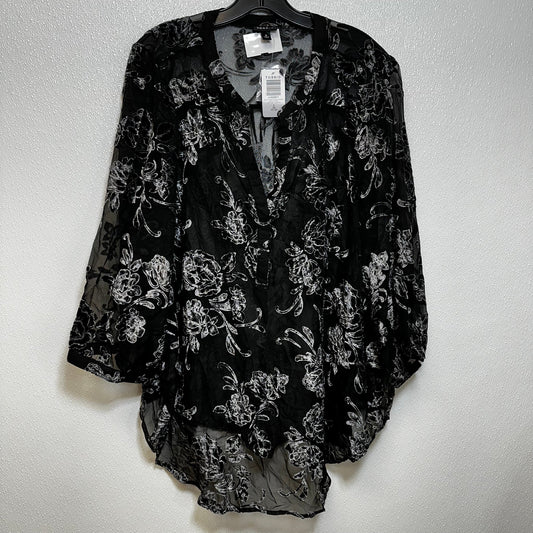 Black Top 3/4 Sleeve Torrid, Size 3x