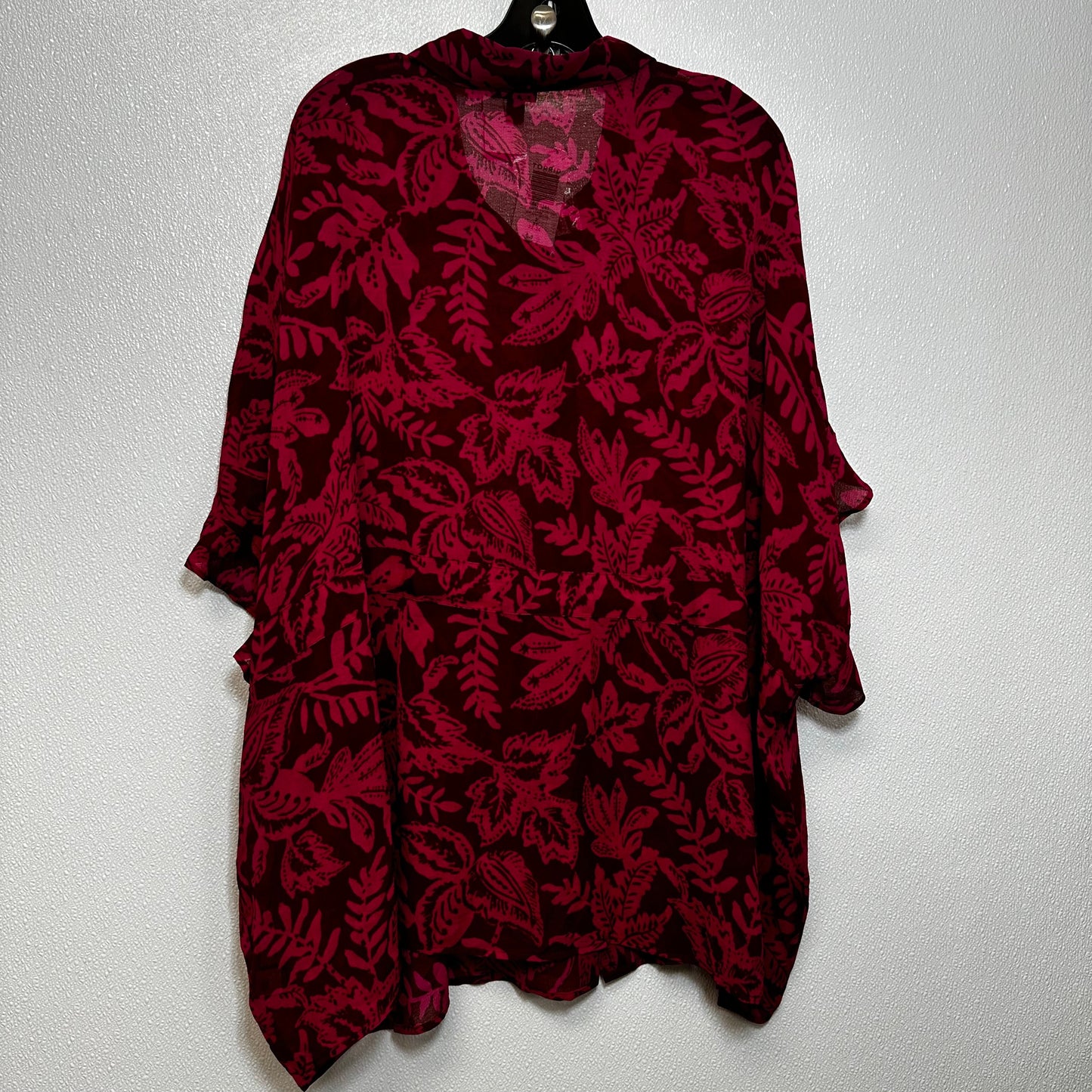 Maroon Top Short Sleeve Torrid, Size 3x