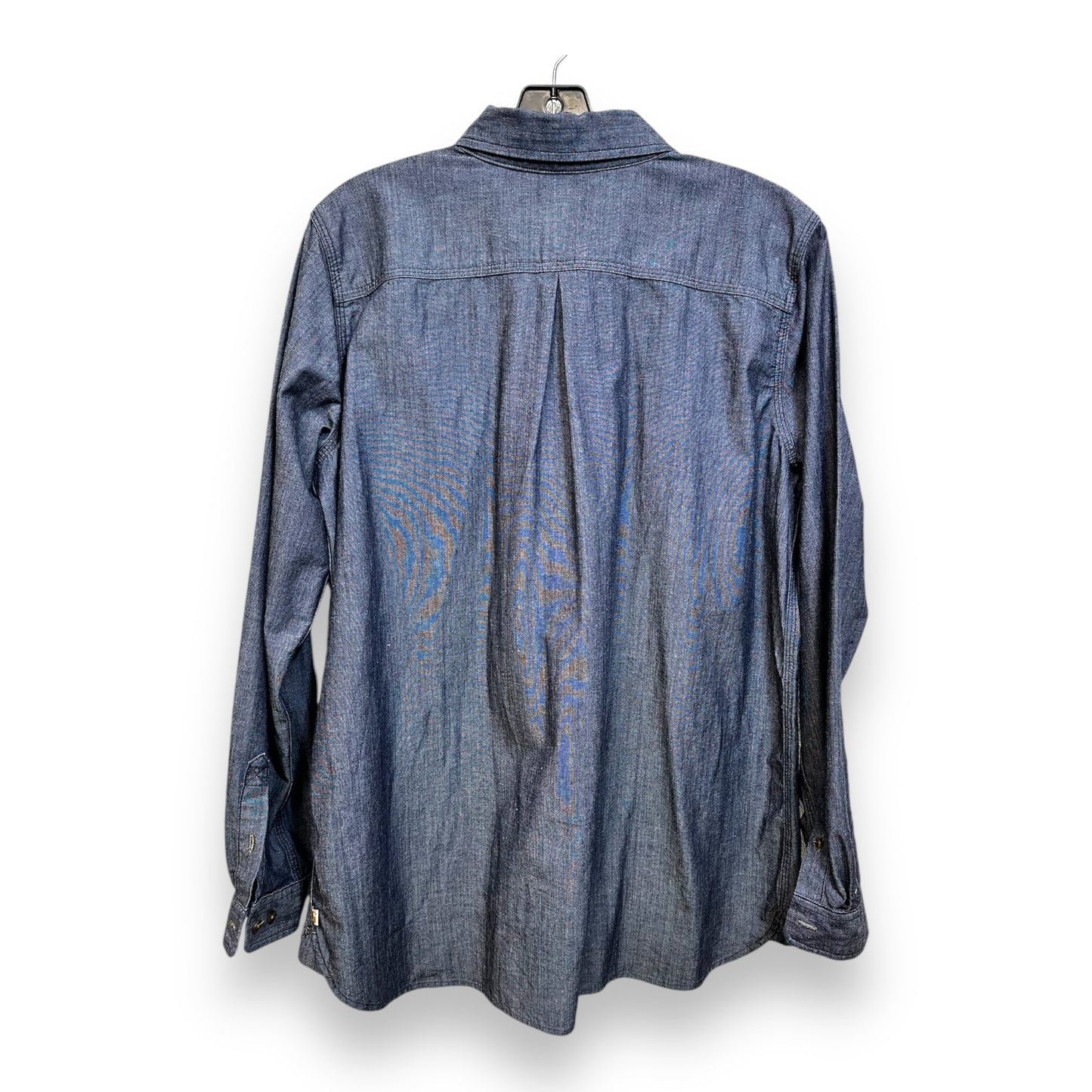 Top Long Sleeve By Carhart In Denim, Size: Xl