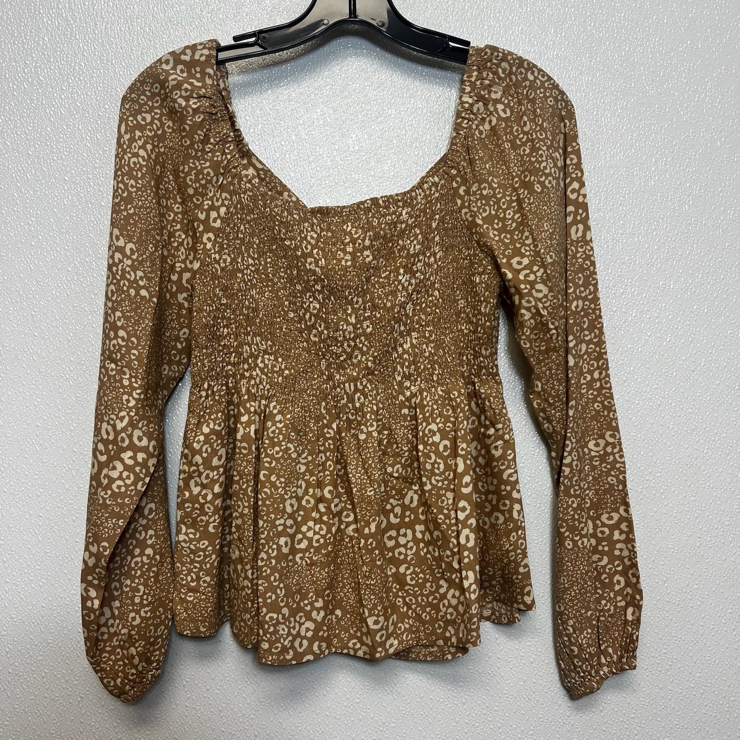 Top Long Sleeve By Japna In Print, Size: Xs