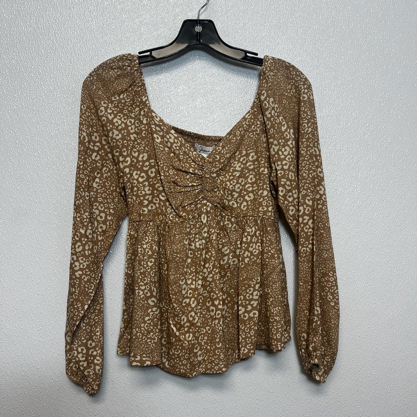 Top Long Sleeve By Japna In Print, Size: Xs