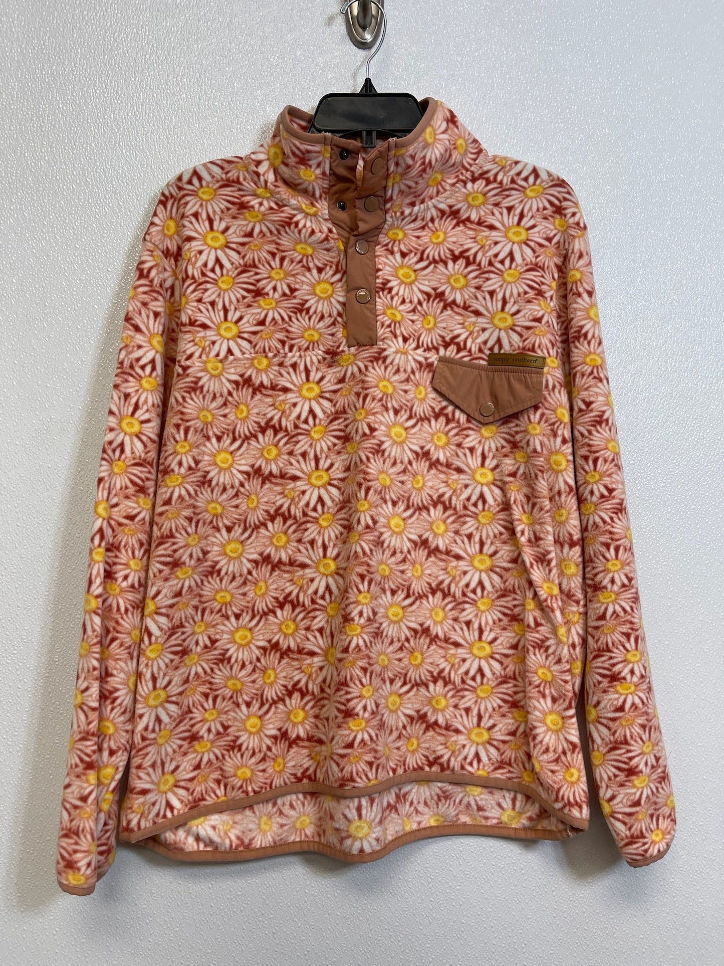 Jacket Fleece By Simply Southern In Print, Size: Xl