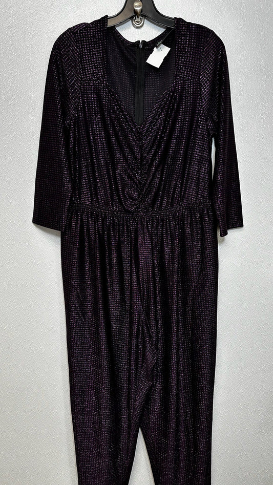 Metallic Jumpsuit Lane Bryant O, Size 1x