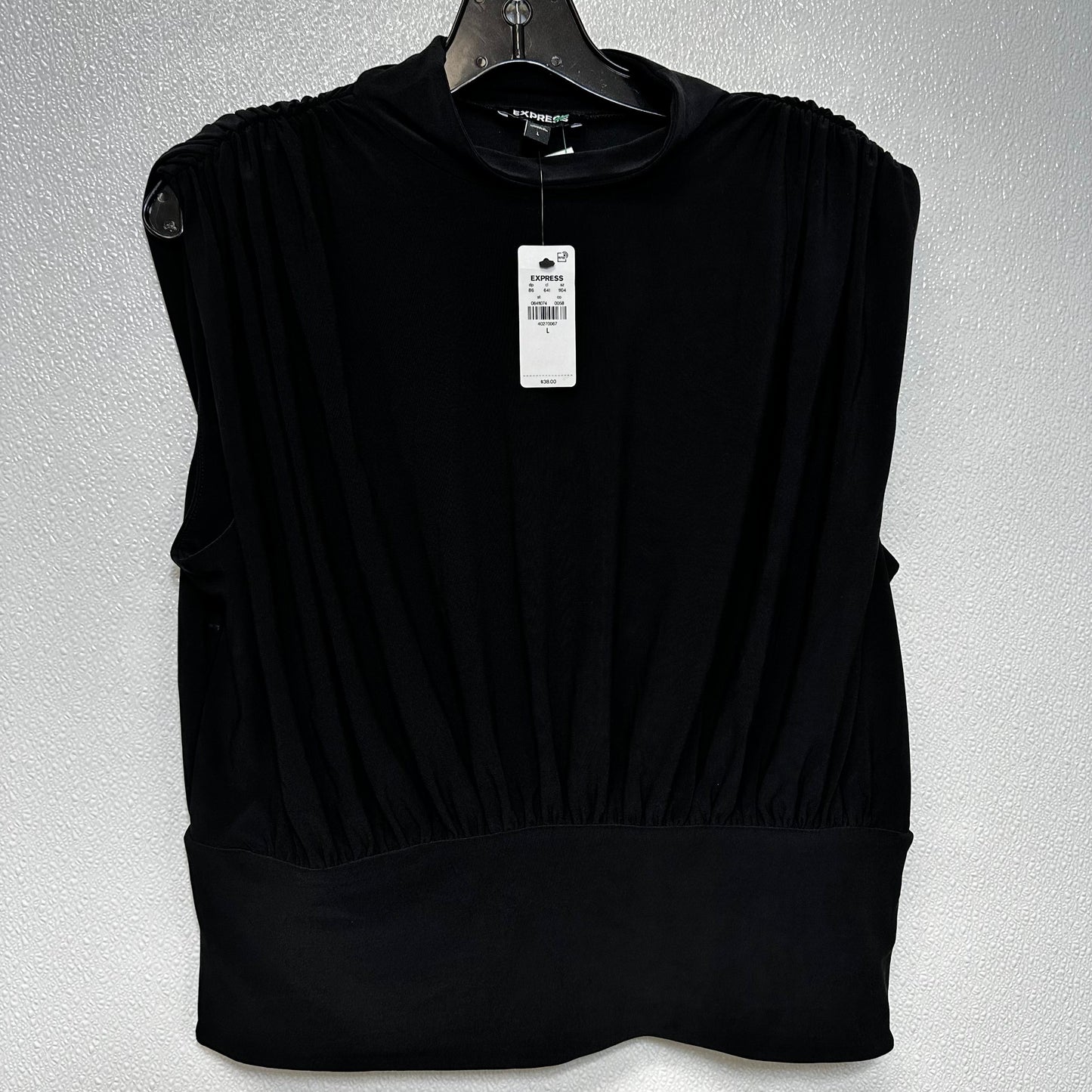 Black Top Sleeveless Express O, Size L