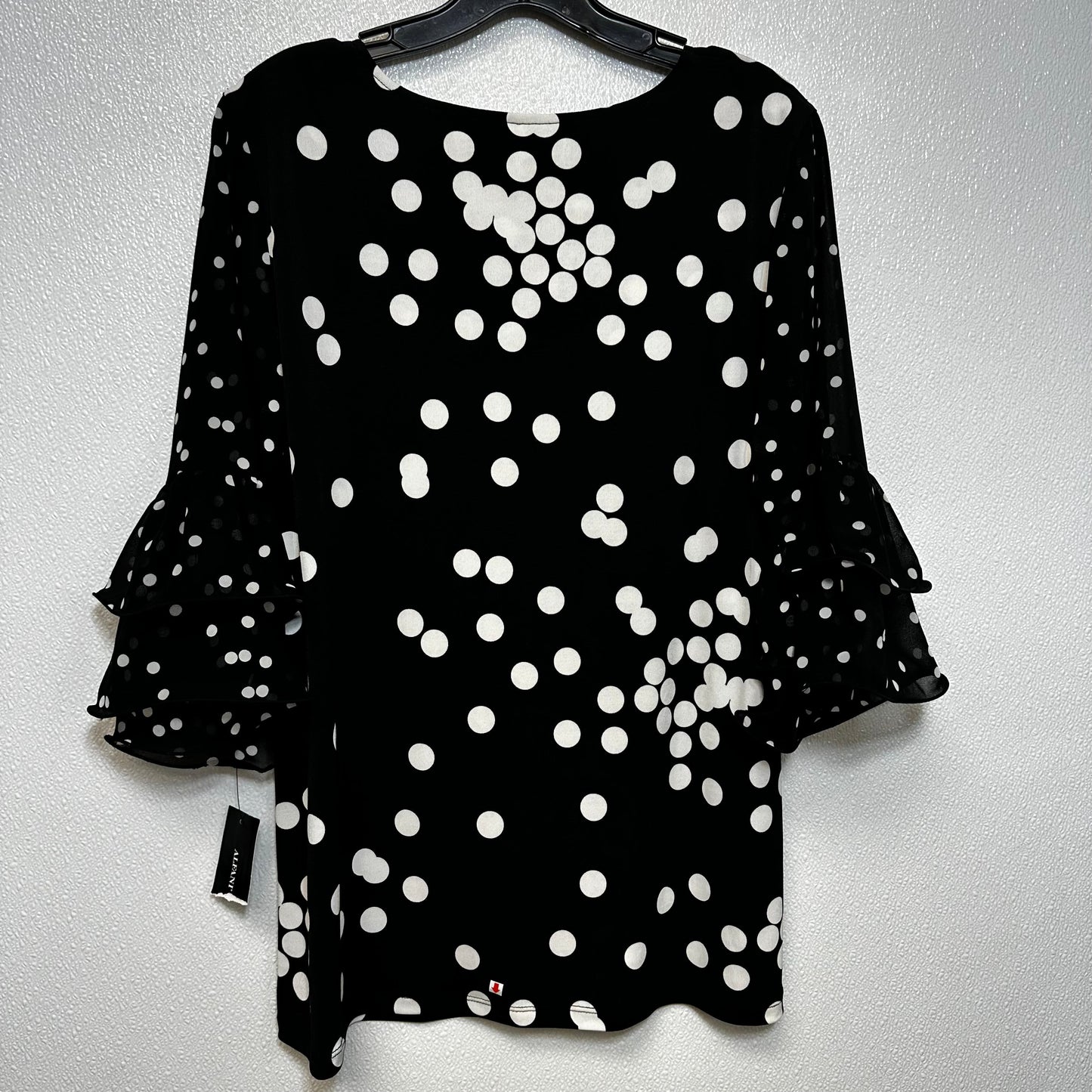 Polkadot Top Short Sleeve Alfani O, Size S