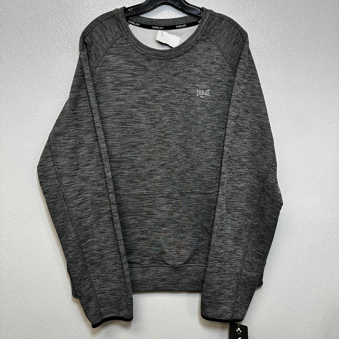 Grey Athletic Sweatshirt Crewneck Everlast, Size L