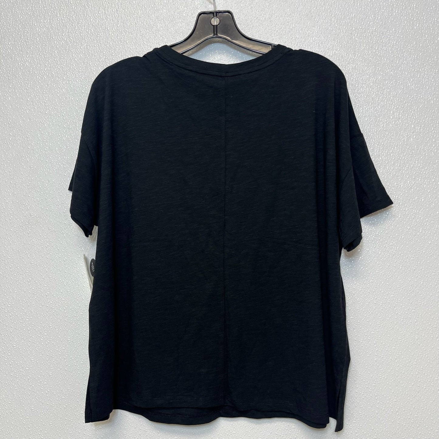 Black Top Short Sleeve Basic Max Studio, Size Xl