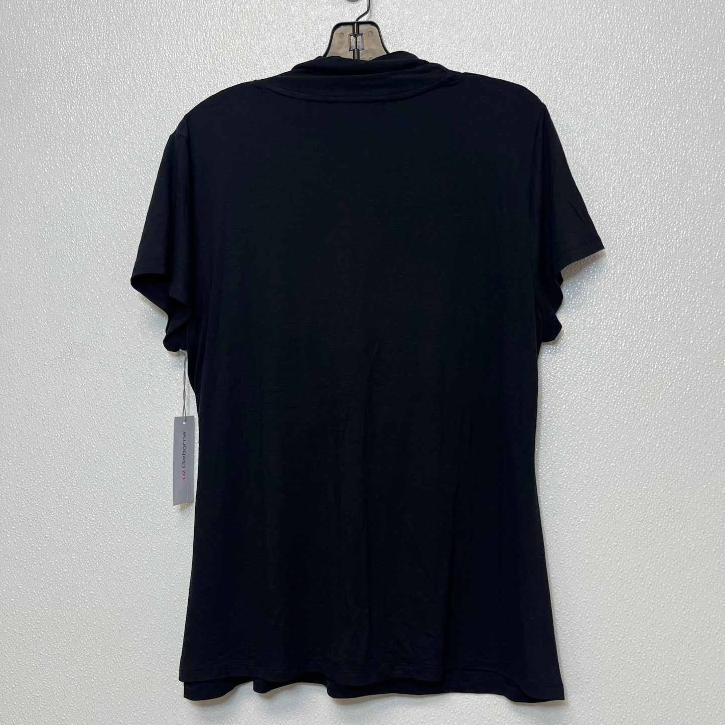 Black Top Short Sleeve Liz Claiborne O, Size L