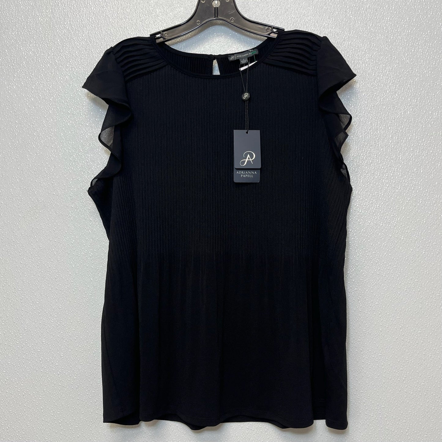 Black Top Sleeveless Adrianna Papell, Size L