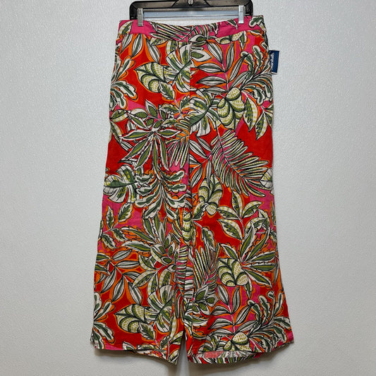 Print Pants Palazzo C And C, Size Xl