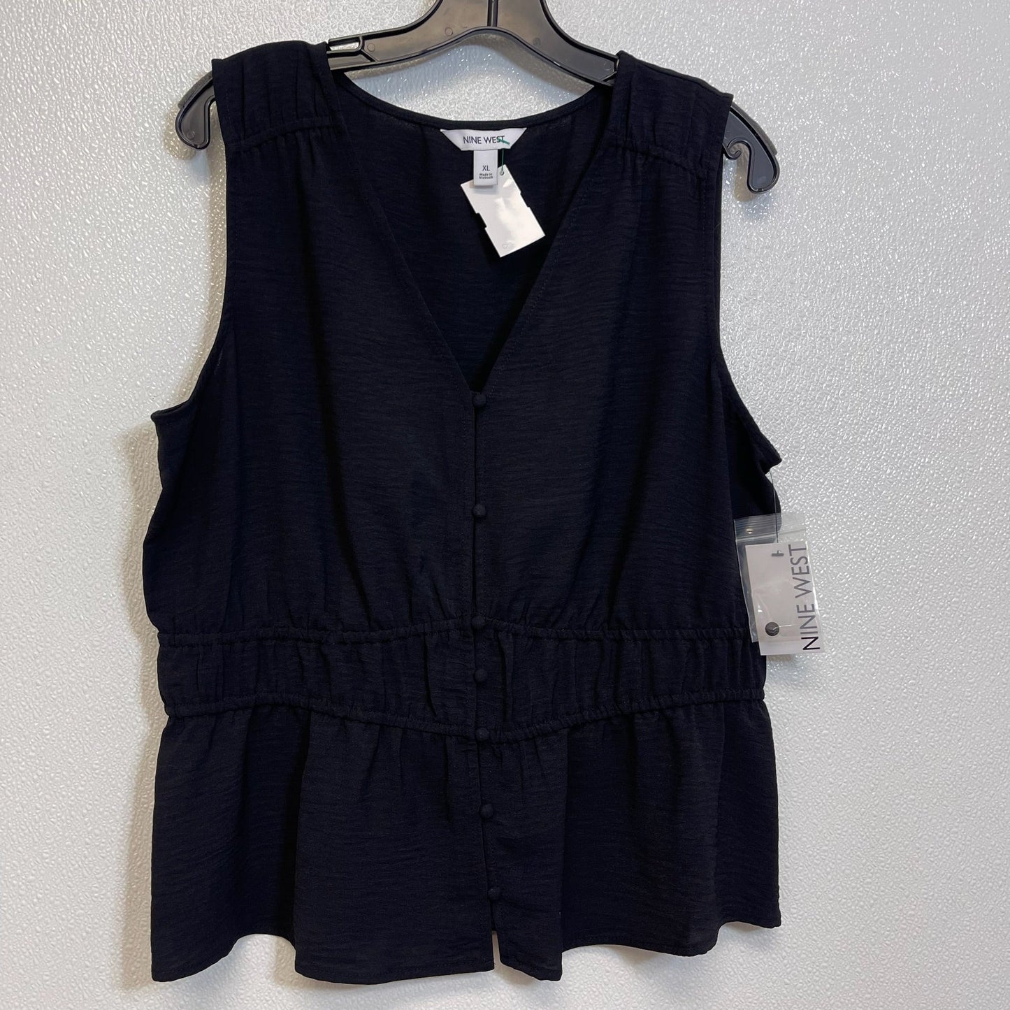 Black Top Sleeveless Nine West Apparel, Size Xl