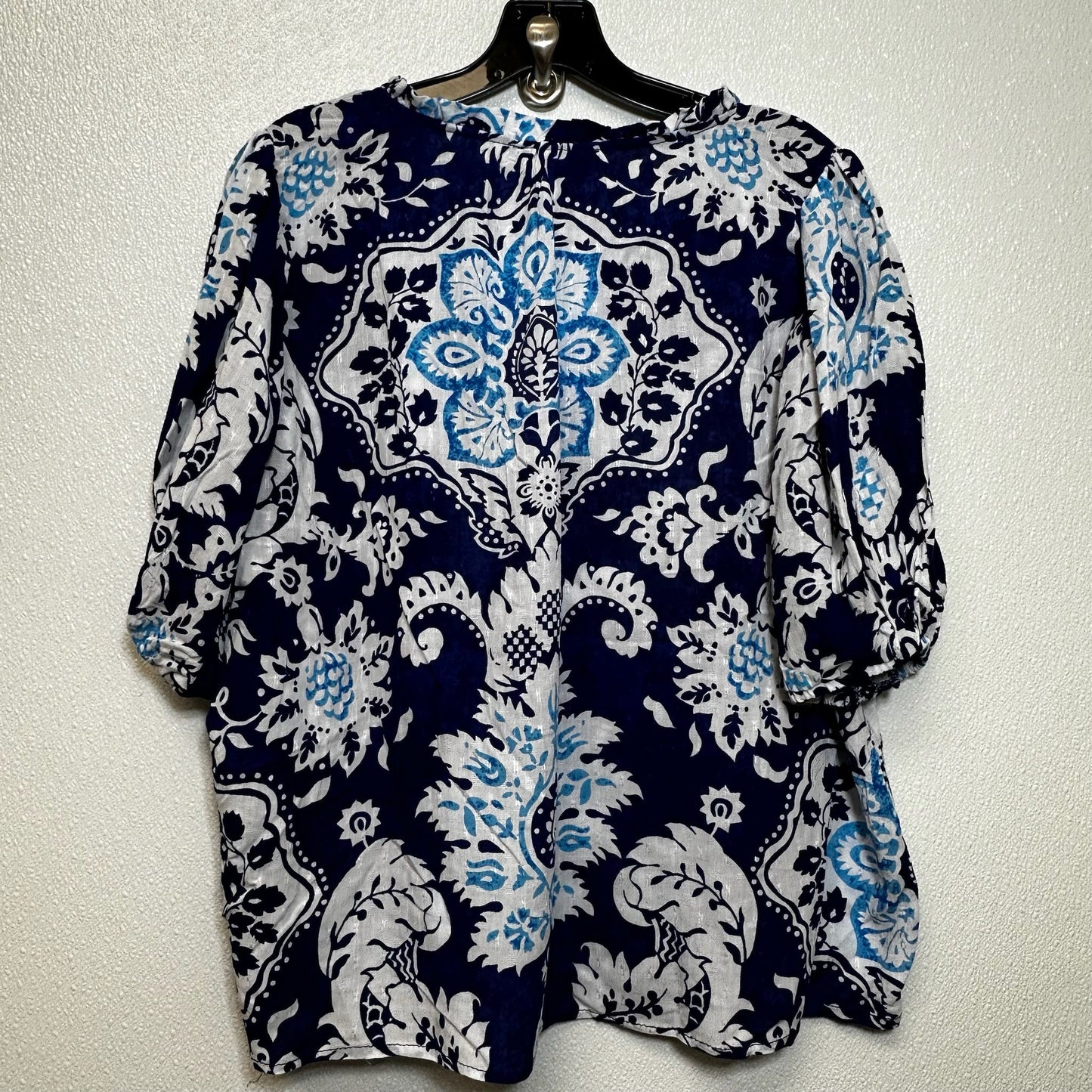 Blue Top Short Sleeve Rachel Zoe, Size Xl