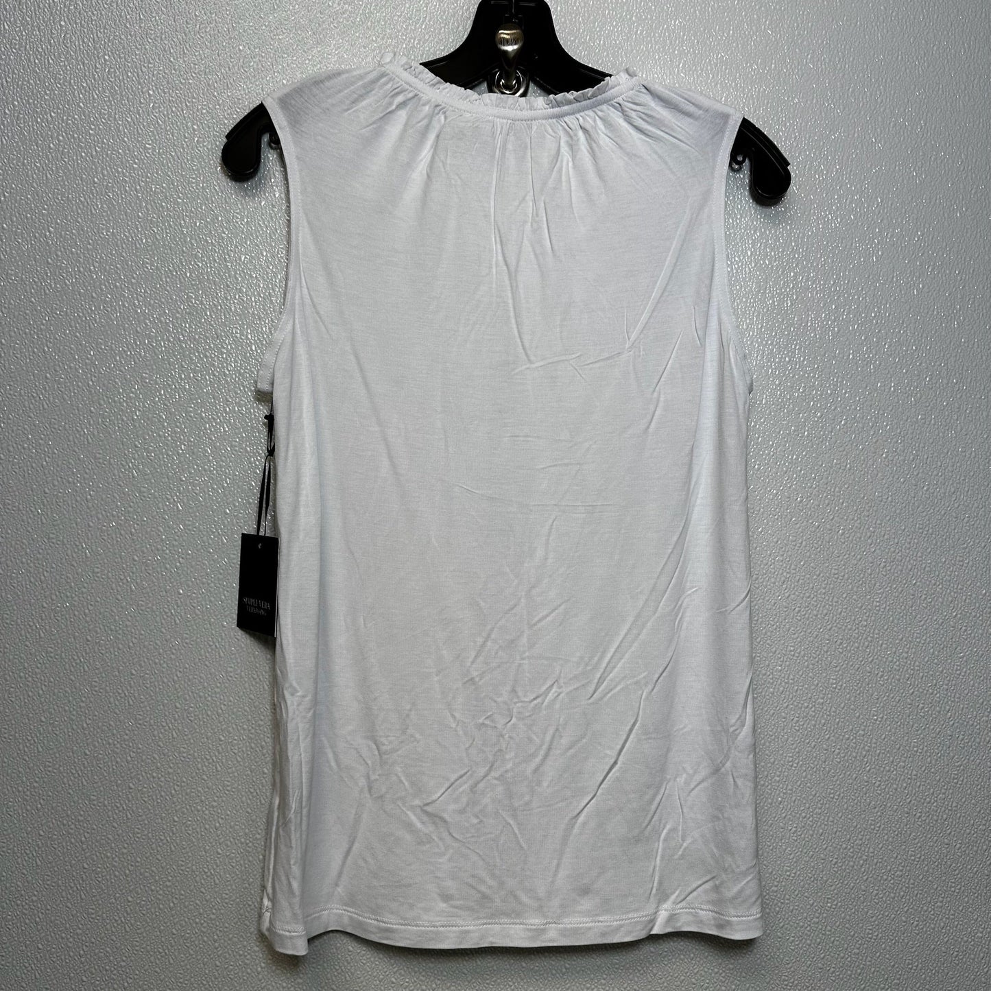 White Top Sleeveless Simply Vera, Size S