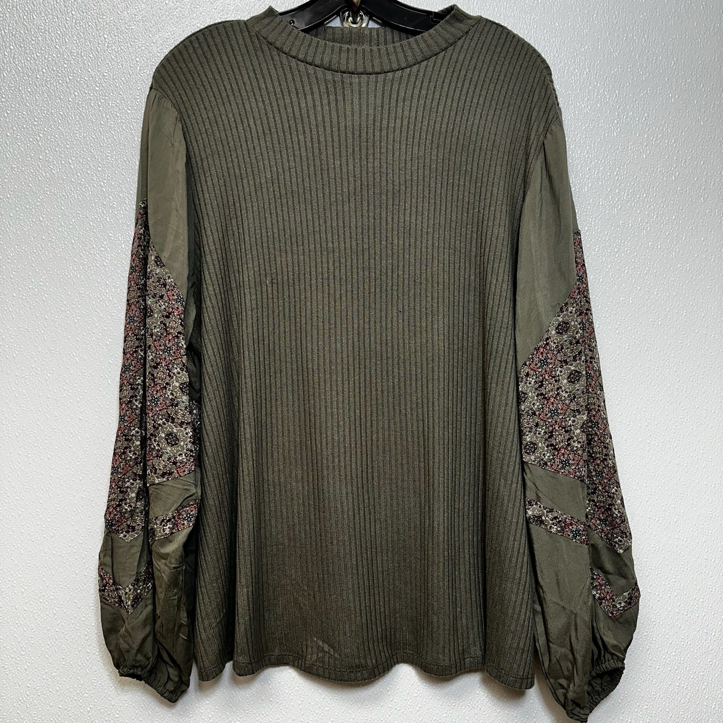 Olive Top Long Sleeve Maurices O, Size Xxl