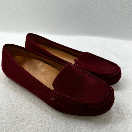 Wine Shoes Flats Loafer Oxford Vionic, Size 8.5