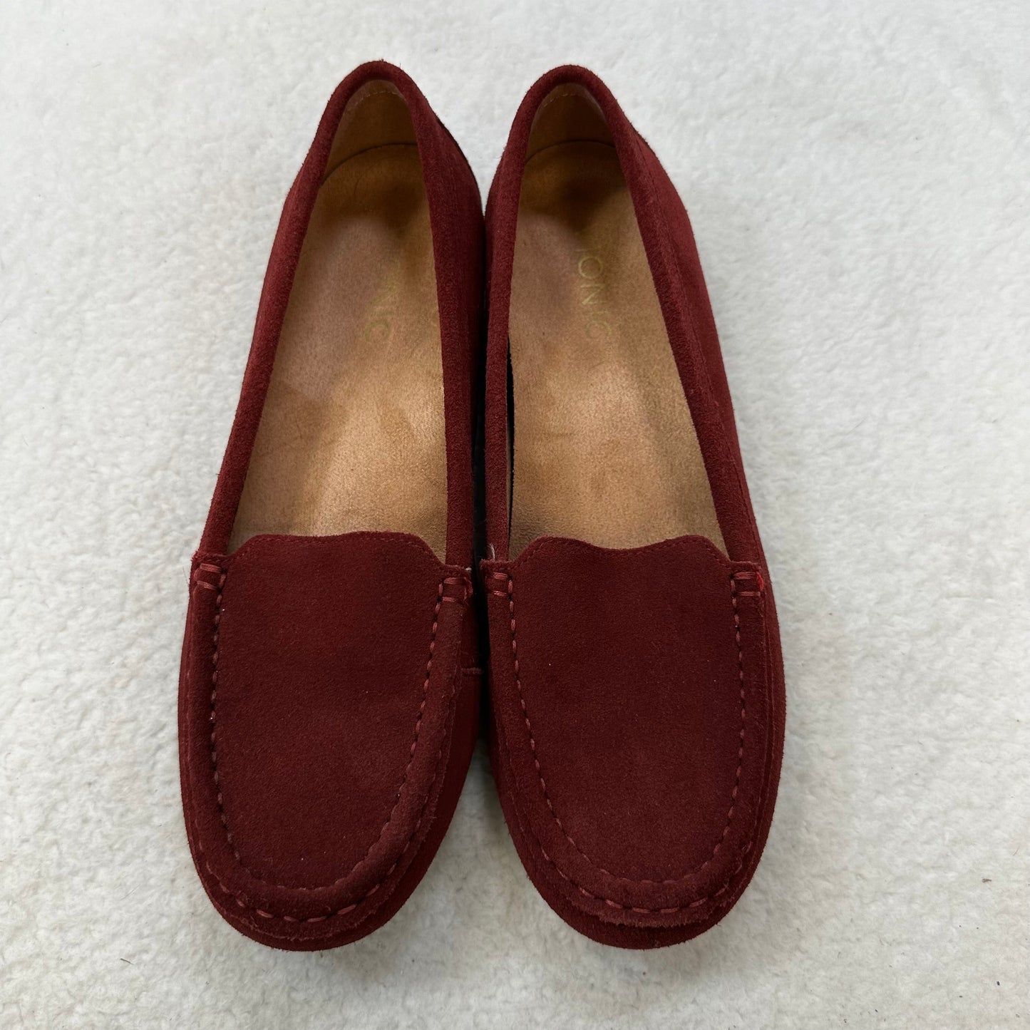 Wine Shoes Flats Loafer Oxford Vionic, Size 8.5