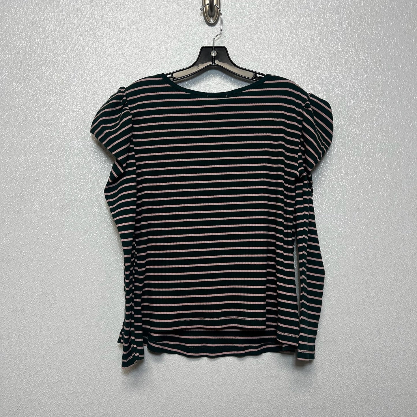 Top Long Sleeve Basic By Anthropologie In Striped, Size: 1x