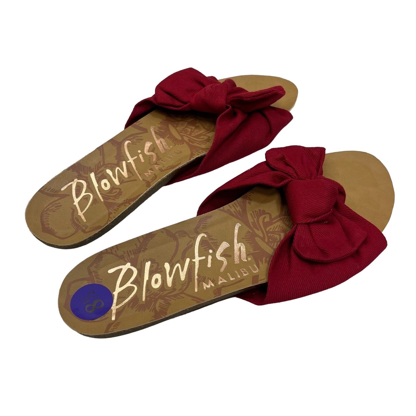 Red Sandals Flats Blowfish, Size 8.5