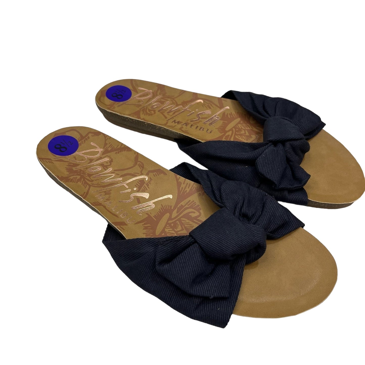 Navy Sandals Flats Blowfish, Size 8.5