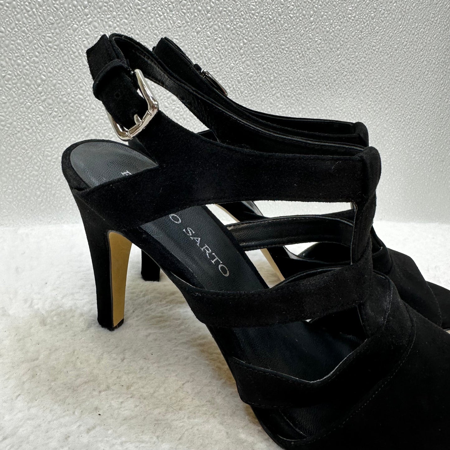 Black Shoes Heels Stiletto Franco Sarto, Size 9