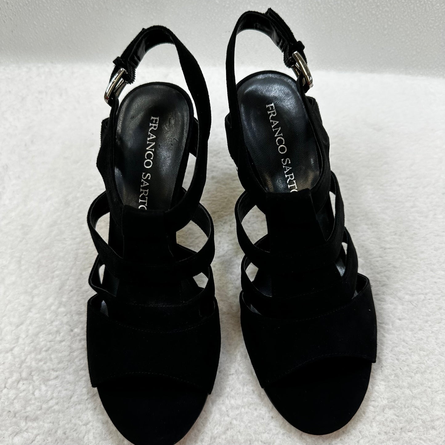 Black Shoes Heels Stiletto Franco Sarto, Size 9