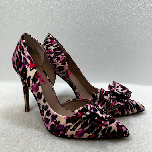 Purple Shoes Heels Stiletto Betsey Johnson, Size 8.5