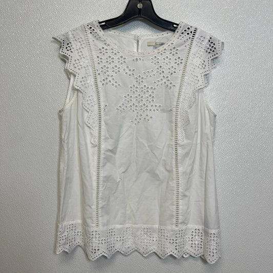 White Top Sleeveless Boden, Size M