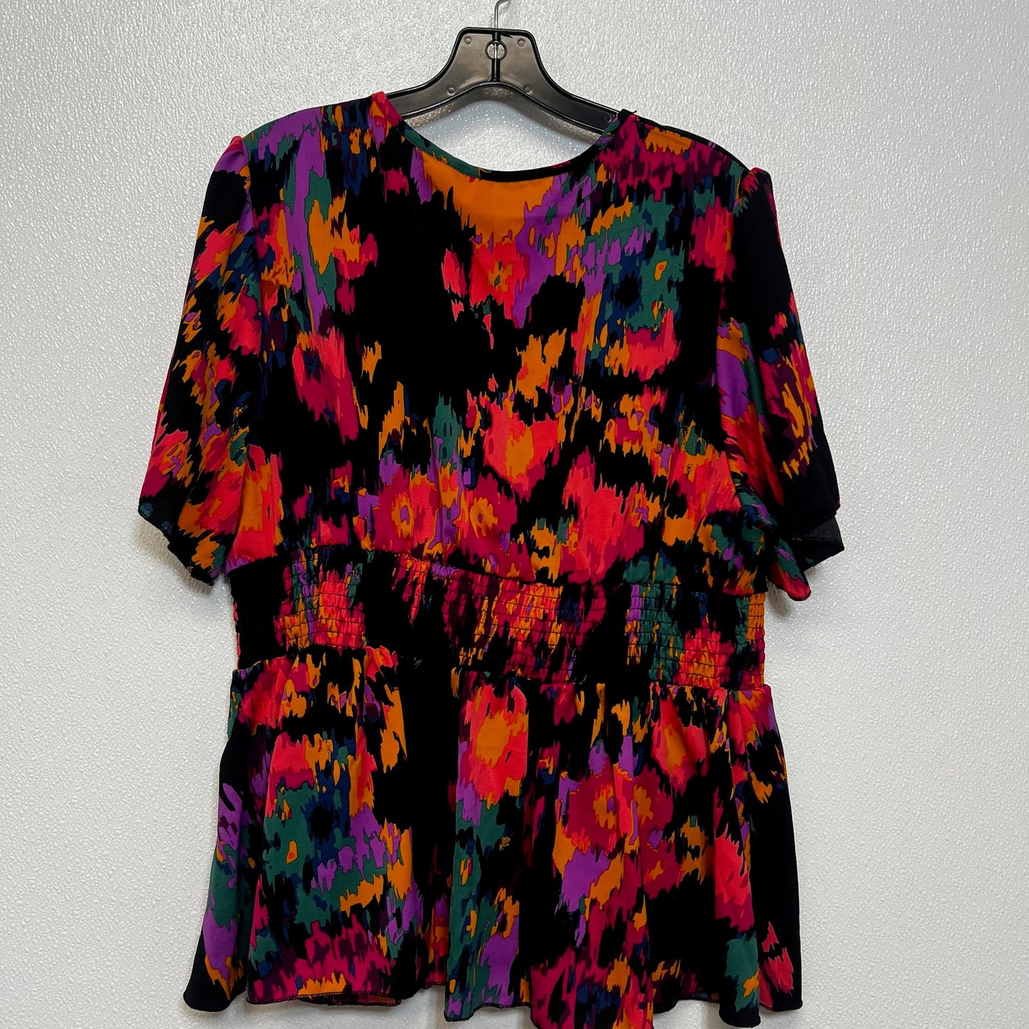 Top Short Sleeve By Shein In Print, Size: 2x