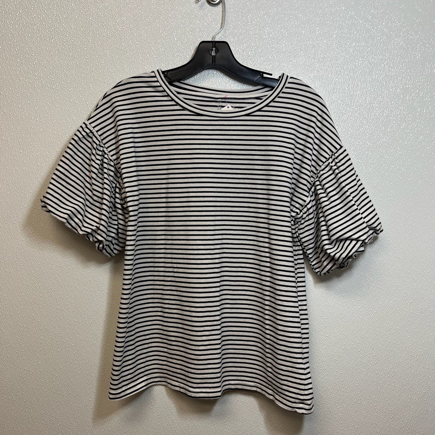 Top Short Sleeve Basic By Alya In Striped, Size: M