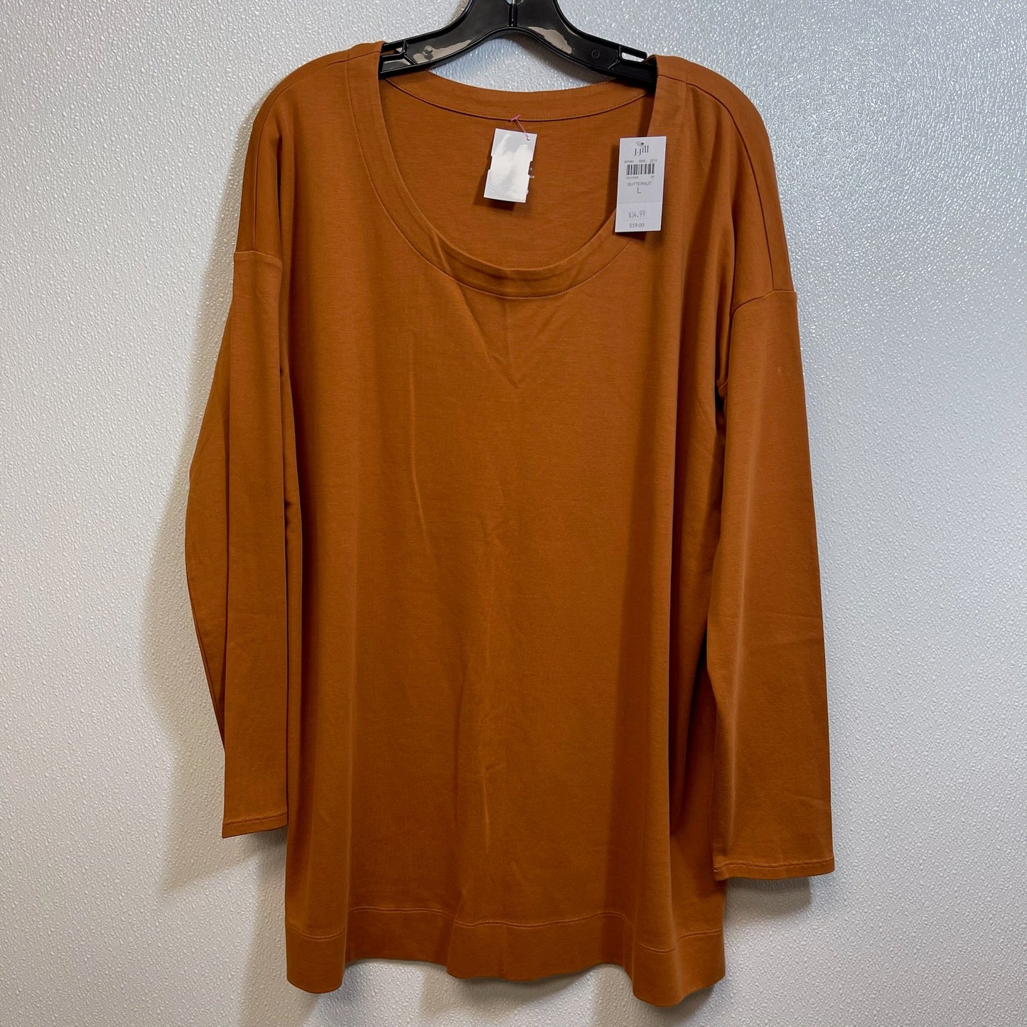 Top Long Sleeve By J Jill O In Rust, Size: L