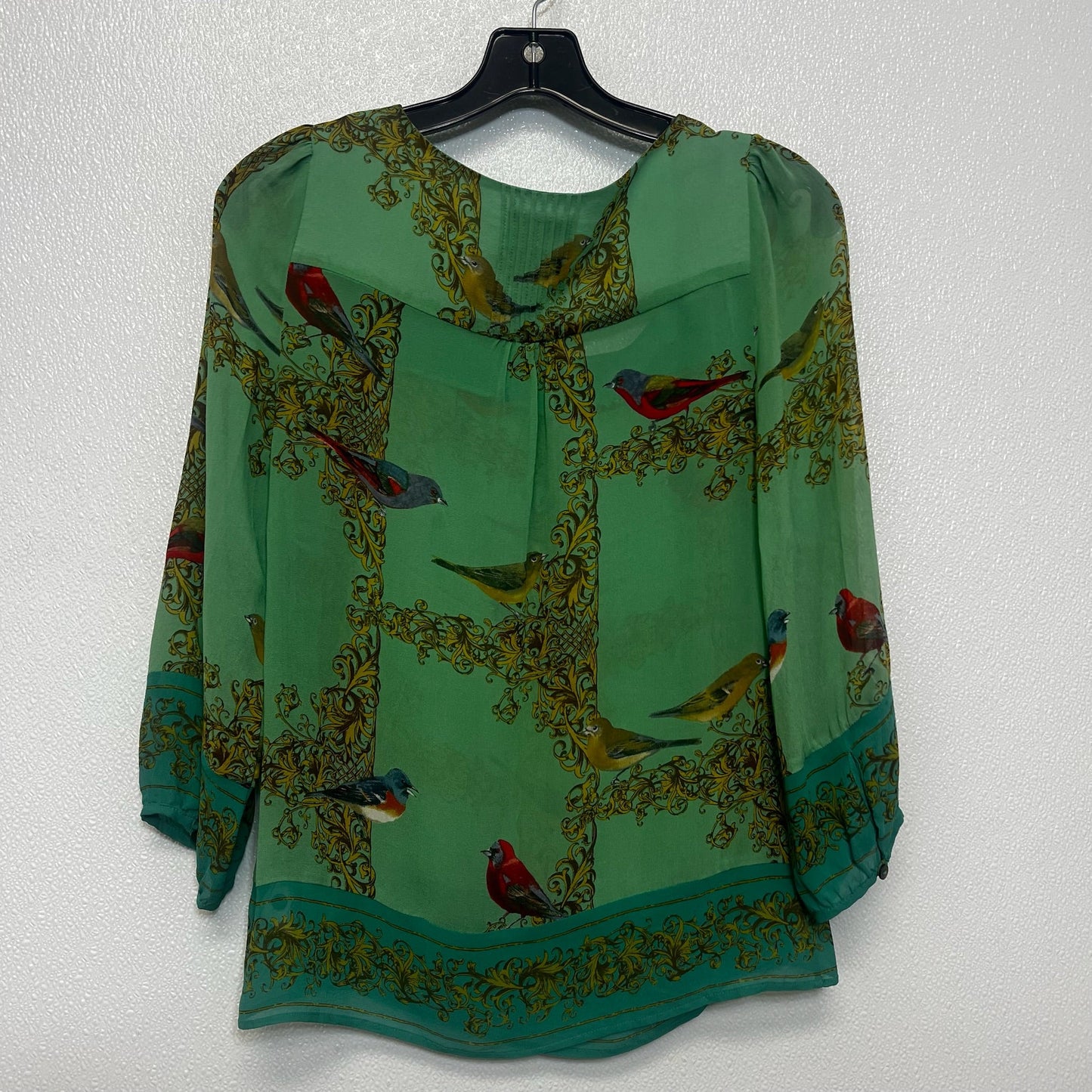 Top Long Sleeve By Anthropologie In Green, Size: 0