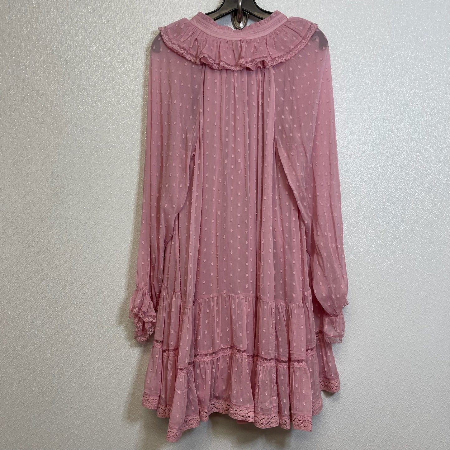 Dress Casual Short By Anthropologie In Pink, Size: M