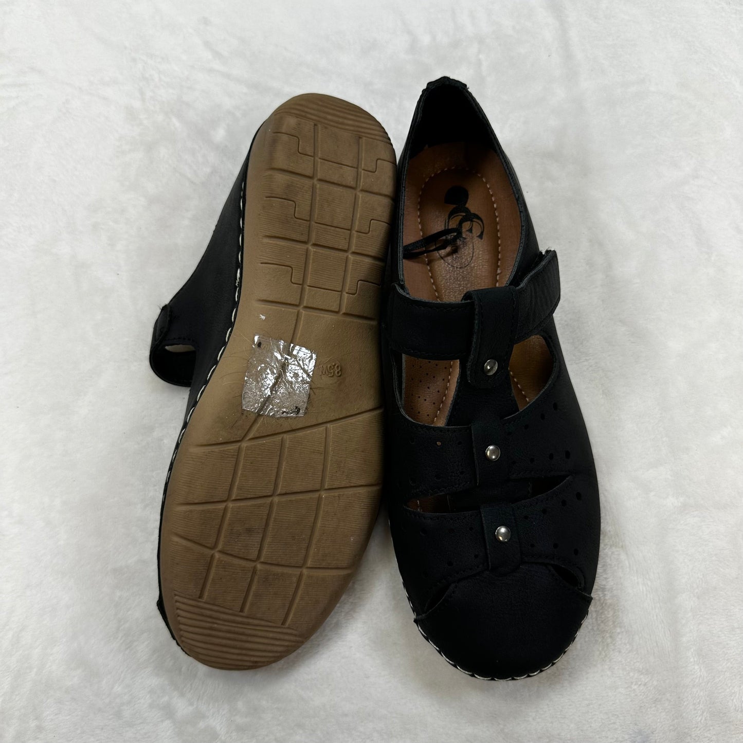 Shoes Flats Loafer Oxford By Cme In Black, Size: 8.5