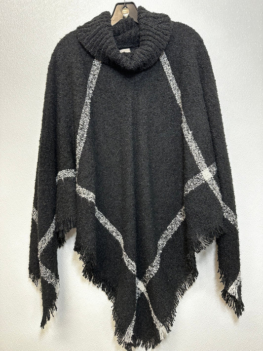 Poncho By Chicos O In Black, Size: L