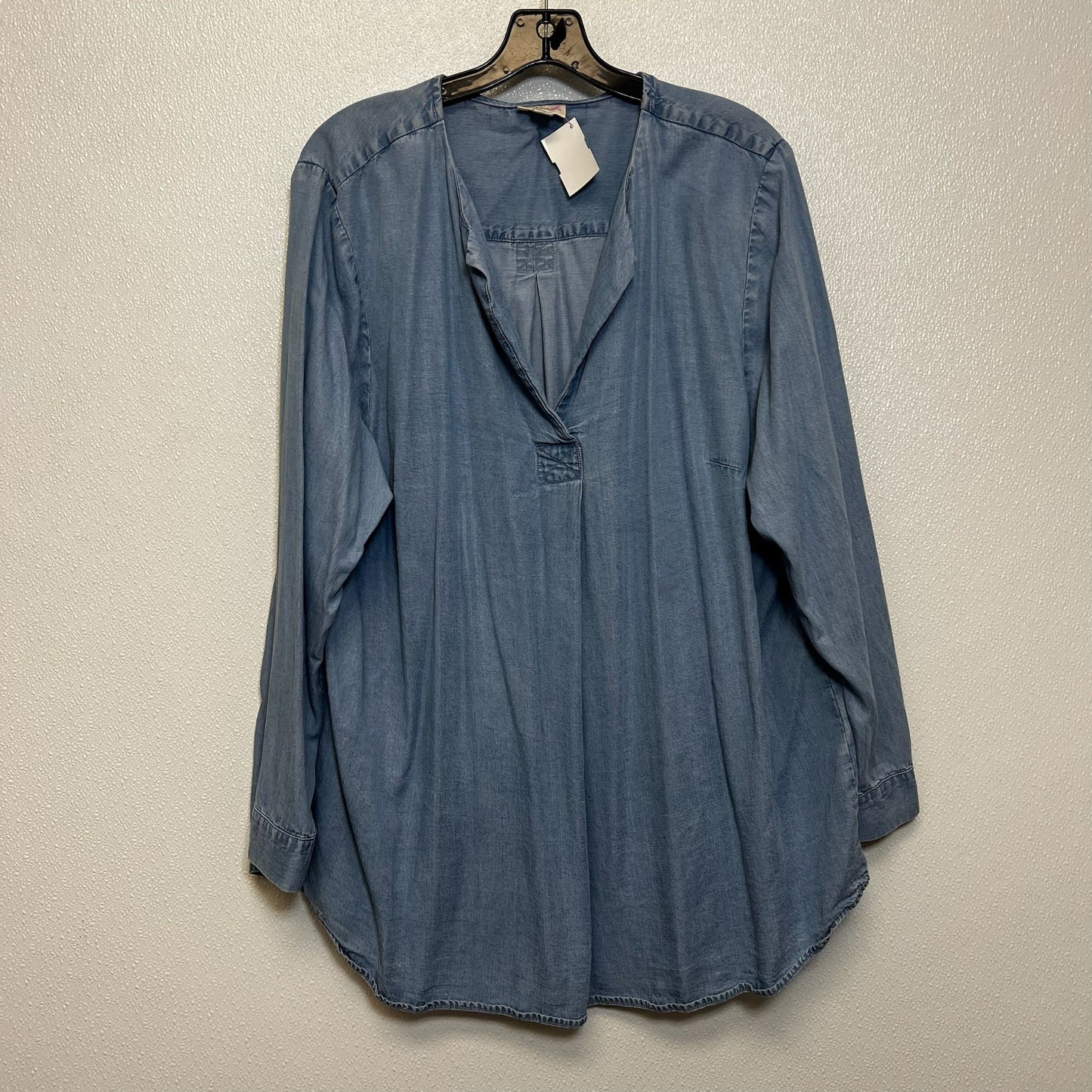 Top Long Sleeve By J Jill O In Denim, Size: 2x