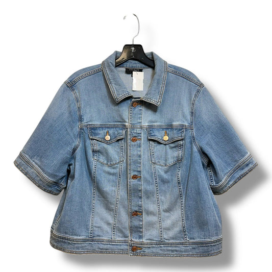 Jacket Denim By Talbots O In Denim, Size: 1x