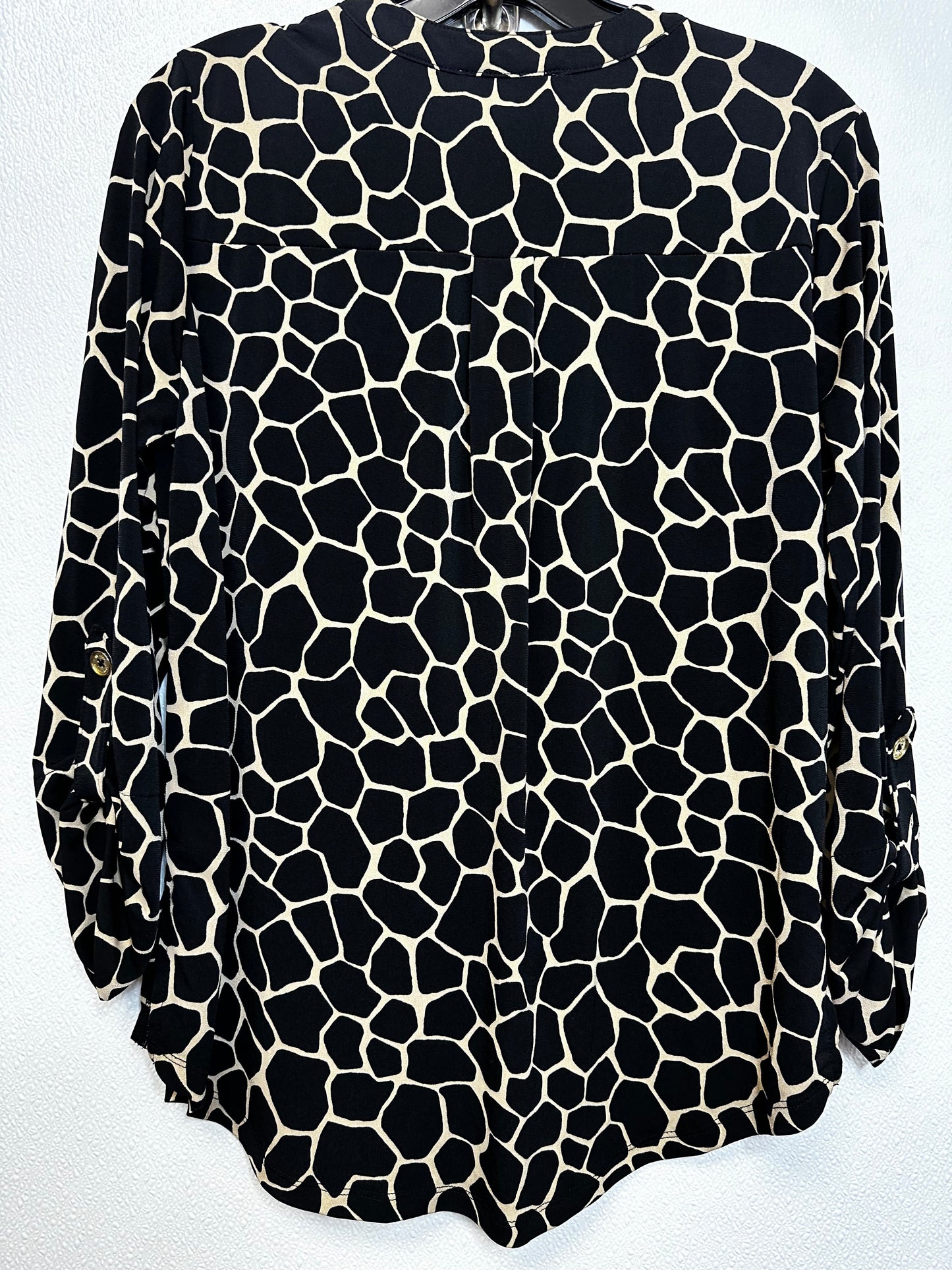 Top 3/4 Sleeve By Michael By Michael Kors In Animal Print, Size: M