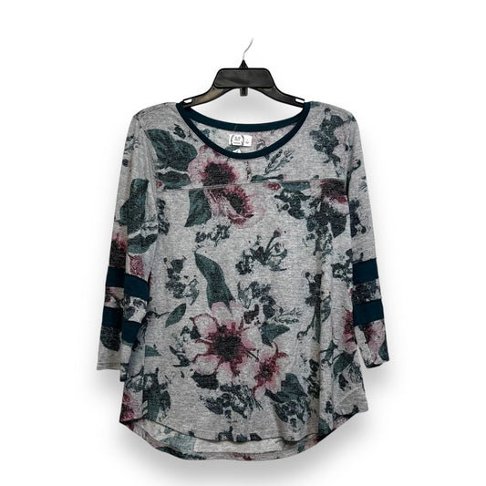 Top 3/4 Sleeve Basic By Maurices O In Print, Size: L