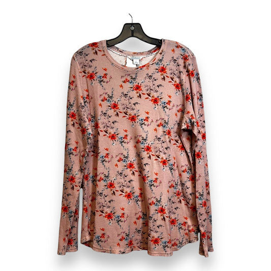 Top Long Sleeve By Sundance In Floral Print, Size: L