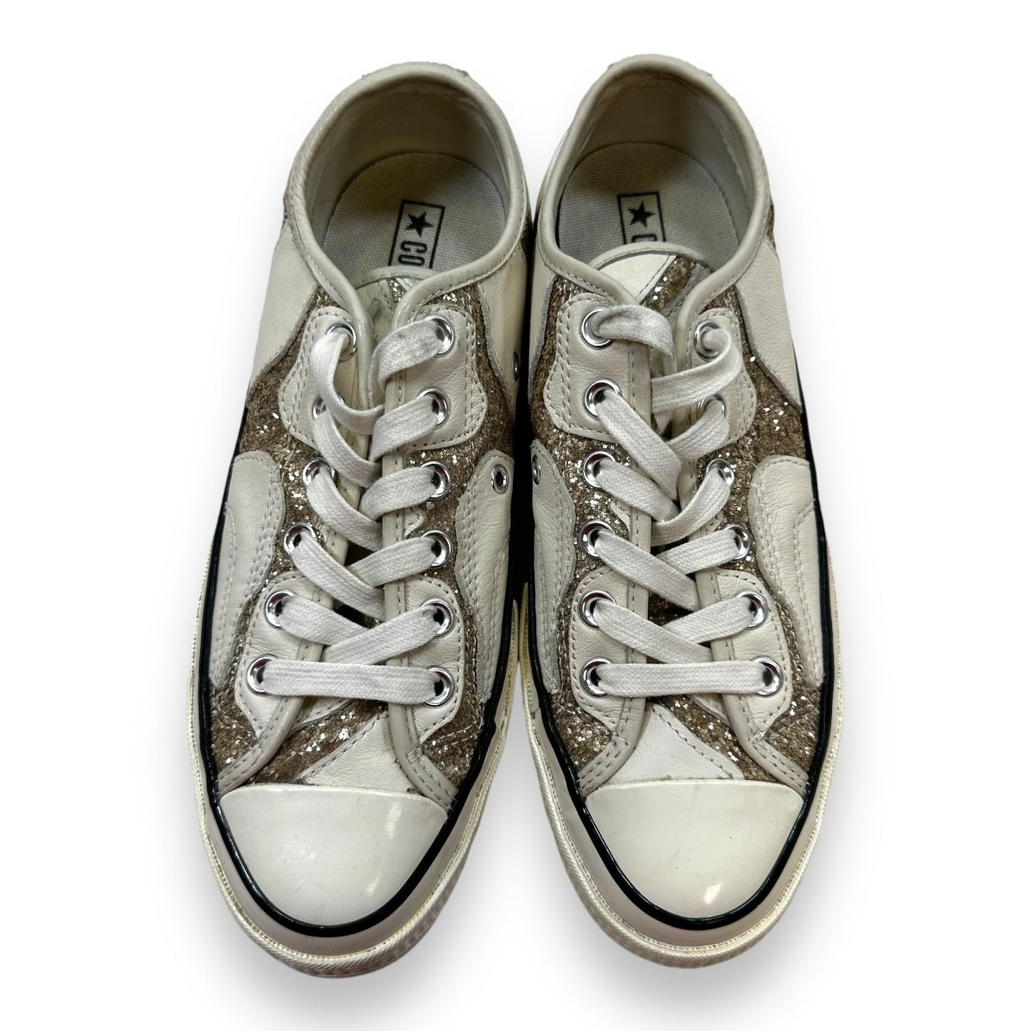 Shoes Sneakers By Converse In Gold, Size: 8