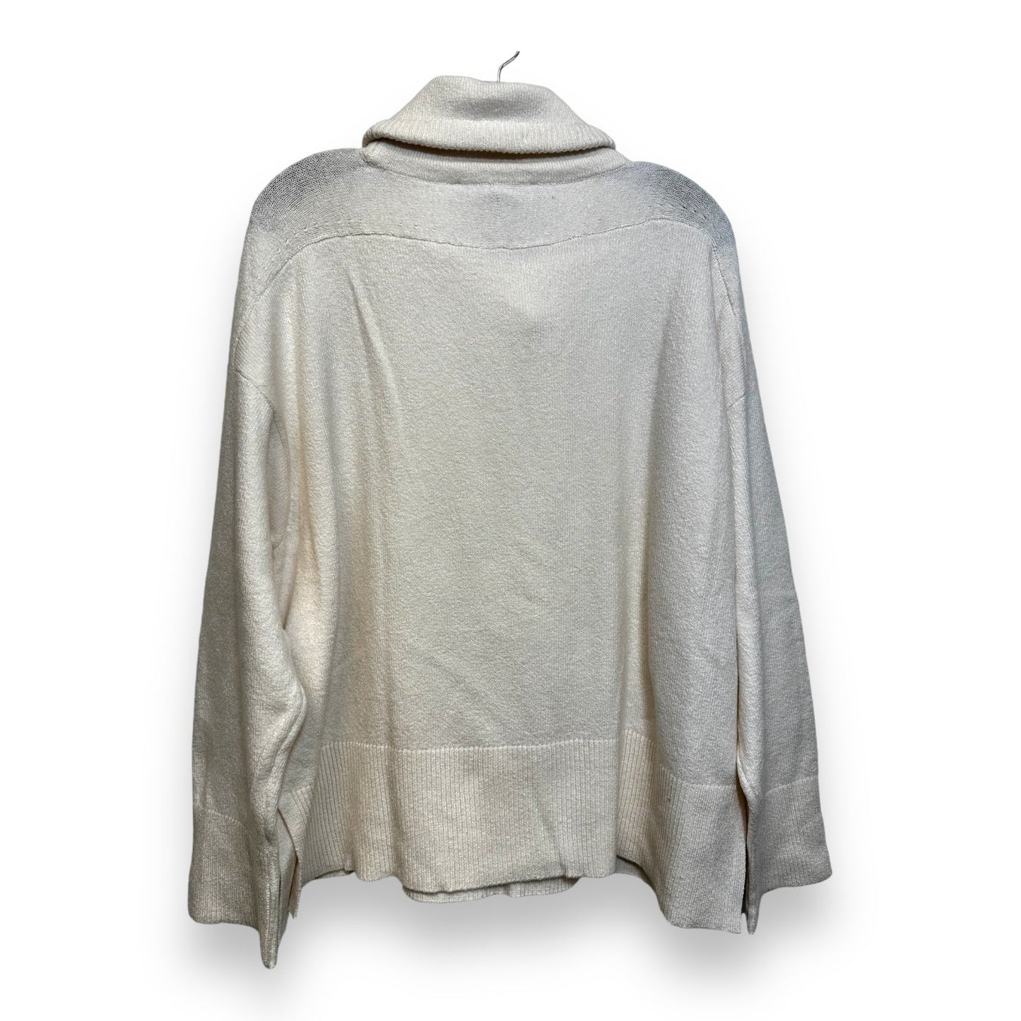 Sweater By Loft In Ivory, Size: L