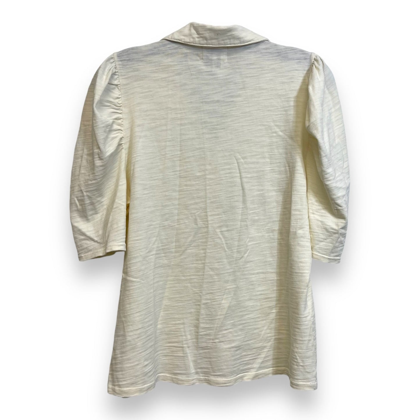 Top Short Sleeve By Nation In Ivory, Size: M