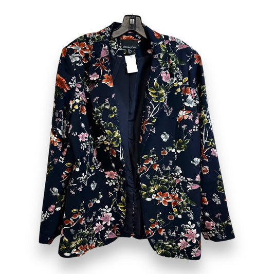 Blazer By Cynthia Rowley In Floral Print, Size: Xl