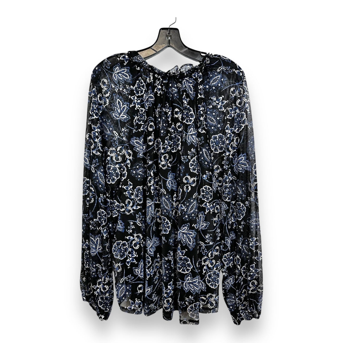 Top Long Sleeve By Harper In Floral Print, Size: 3x