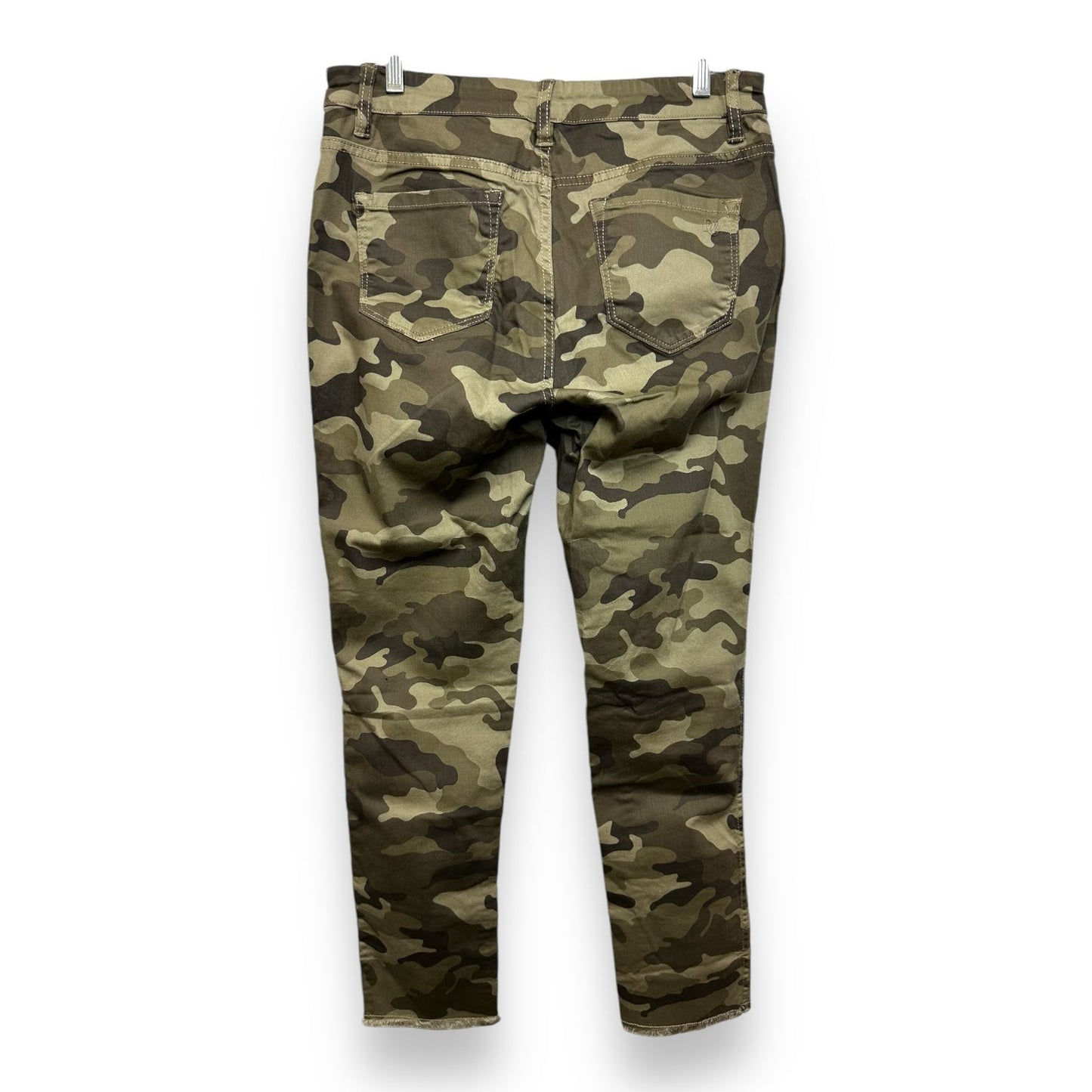 Jeans Cropped By Diane Gilman In Camouflage Print, Size: 8