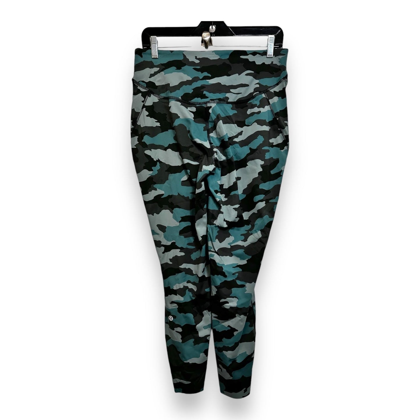 Base Pace HR Tight 25" Athletic Leggings By Lululemon In Camouflage Print, Size: 12