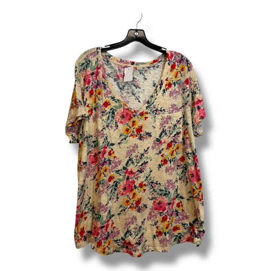 Top Short Sleeve By Torrid In Floral Print, Size: 2x