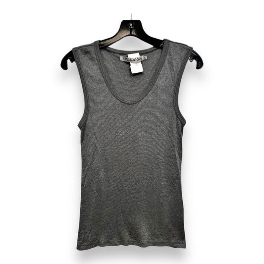 Top Sleeveless By Michael Stars In Silver, Size: Osfm