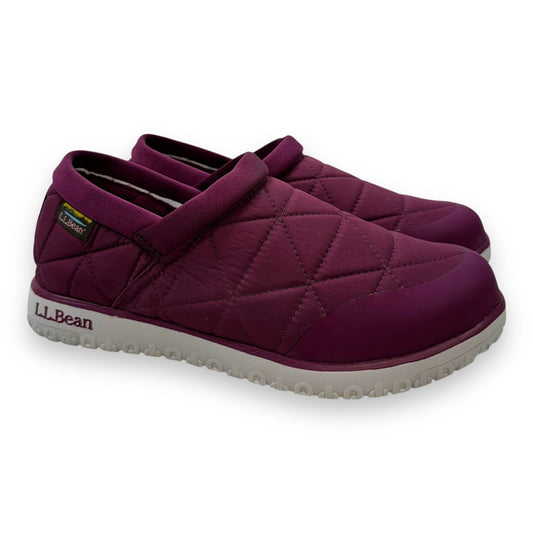 Shoes Flats By L.l. Bean In Maroon, Size: 10